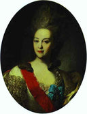 Portrait of Countess Ekaterina Orlova by Fyodor Rokotov — male oil painting wall art, Rococo