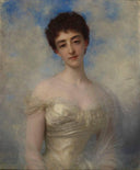 Portrait Of Countess Gérard De Ganay, Born Lily Schneider by Ernest Hébert — hand-painted portrait oil painting reproduction on canvas