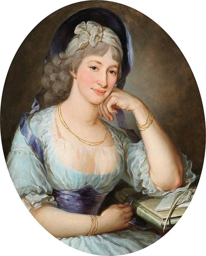 Portrait of Countess Marie Ernestine Esterhazy Starhemberg by Barbara Krafft — hand-painted portrait oil painting reproduction on canvas