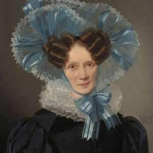 Portrait of Countess Sophia Vilhelmine Moltke, née Levetzau by Wilhelm Bendz — Oil Painting Reproduction