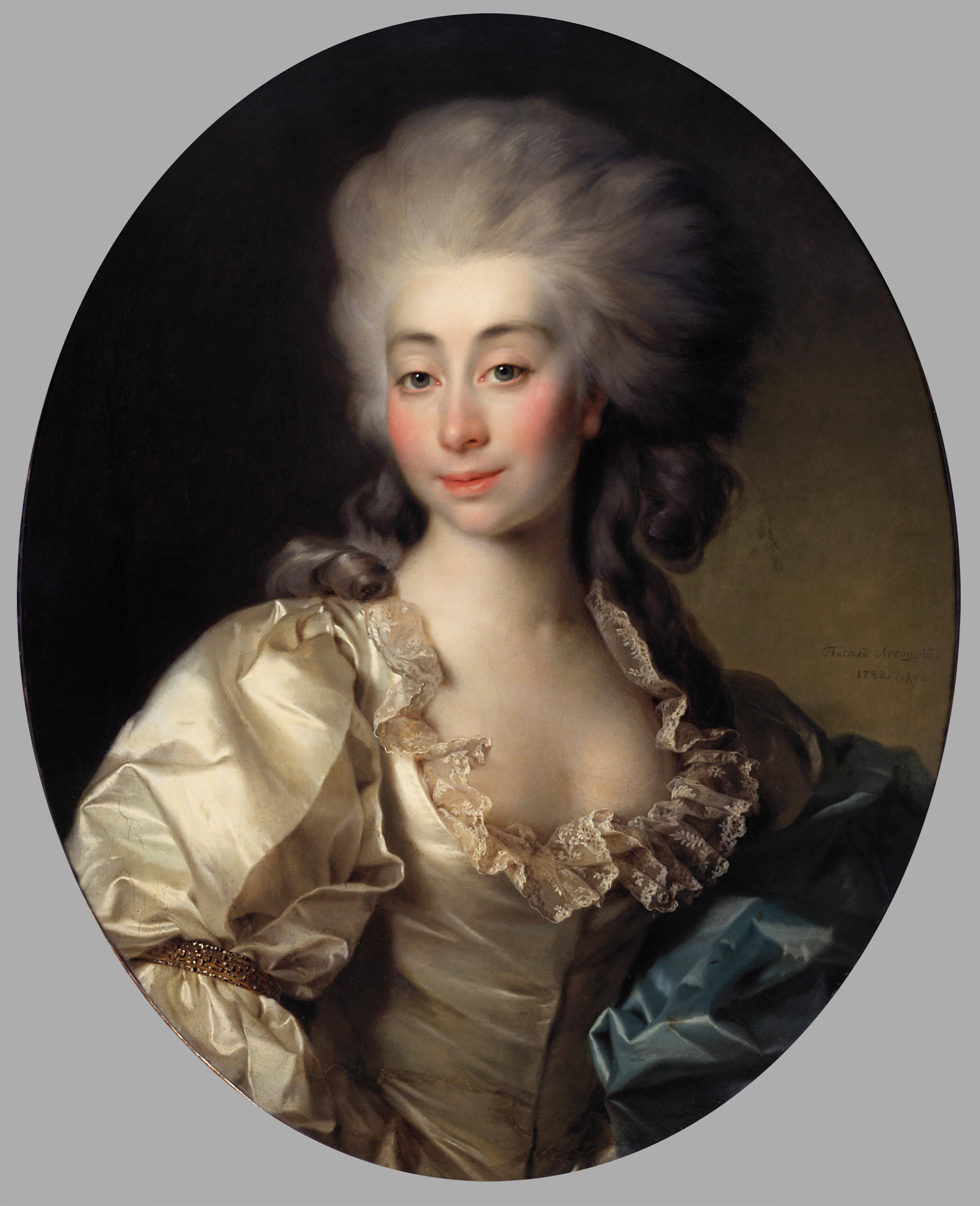 Portrait of Countess Ursula Mniszek - Dmitry Levitzky