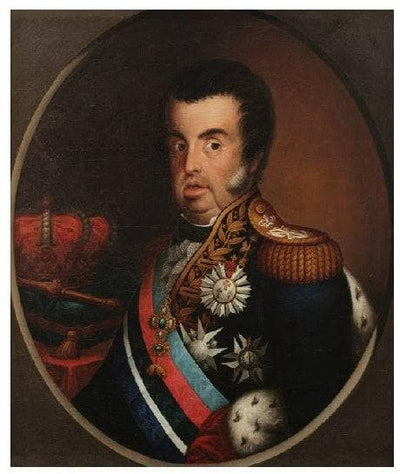 Portrait of D. Joao VI by Simplício Rodrigues de Sá — oil painting reproduction