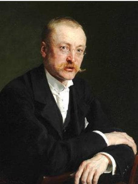 Portrait of Danish pharmacist, politician and factory owner Alfred Benzon (1855-1932) by Peder Severin Kroyer — hand-painted portrait oil painting reproduction on canvas