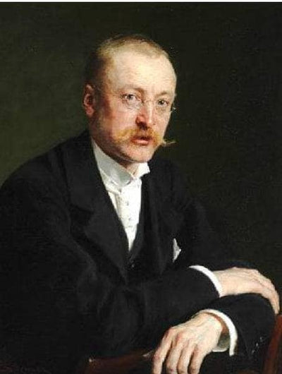 Portrait of Danish pharmacist, politician and factory owner Alfred Benzon (1855-1932) by Peder Severin Kroyer — oil painting reproduction
