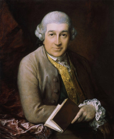 Portrait of David Garrick in living room