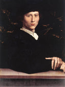 Portrait of Derich Born by Hans Holbein the Younger — hand-painted portrait oil painting reproduction on canvas