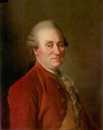 Portrait of director of Capella Mark Fedorovich Poltoratsky in dining room