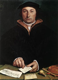 Portrait of Dirk Tybis by Hans Holbein the Younger — hand-painted portrait oil painting reproduction on canvas