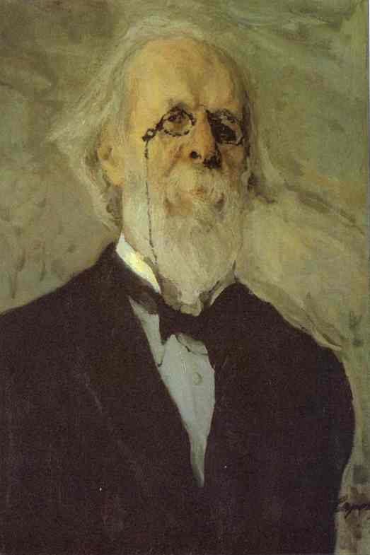 Portrait of Dmitry Stasov by Valentin Serov — hand-painted portrait oil painting reproduction on canvas