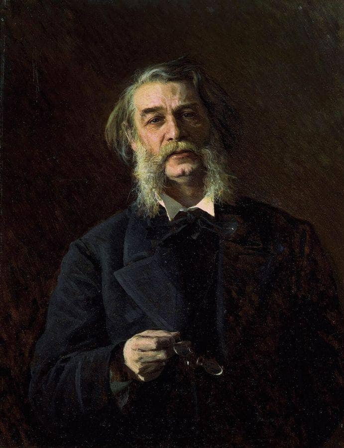 Portrait of Dmitry Vasilyevich Grigorovich by Ivan Kramskoy — hand-painted portrait oil painting reproduction on canvas