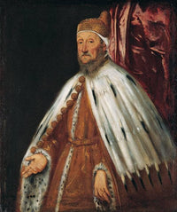 Portrait of Doge Pietro Loredan by Tintoretto — hand-painted portrait oil painting reproduction on canvas