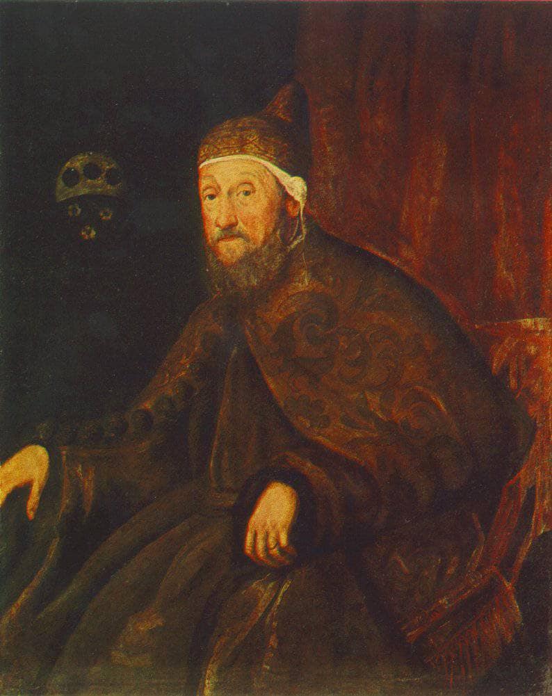 Portrait of Doge Pietro Loredano by Tintoretto — hand-painted portrait oil painting reproduction on canvas