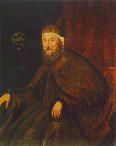 Portrait of Doge Pietro Loredano in home office