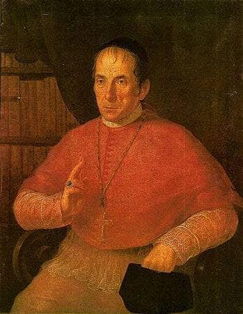 Portrait of Dom Manoel Joaquim Gonçalvez, 5th Bishop of São Paulo by Simplício Rodrigues de Sá — oil painting reproduction