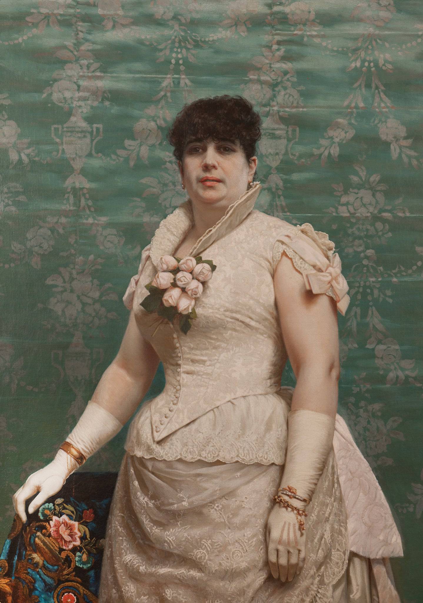 Portrait of Doña Carlota Ferreira De Regunaga - Juan Manuel Blanes