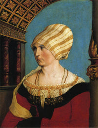 Portrait of Doprothea Meyer, nee Kannengiesser by Hans Holbein the Younger — hand-painted portrait oil painting reproduction on canvas