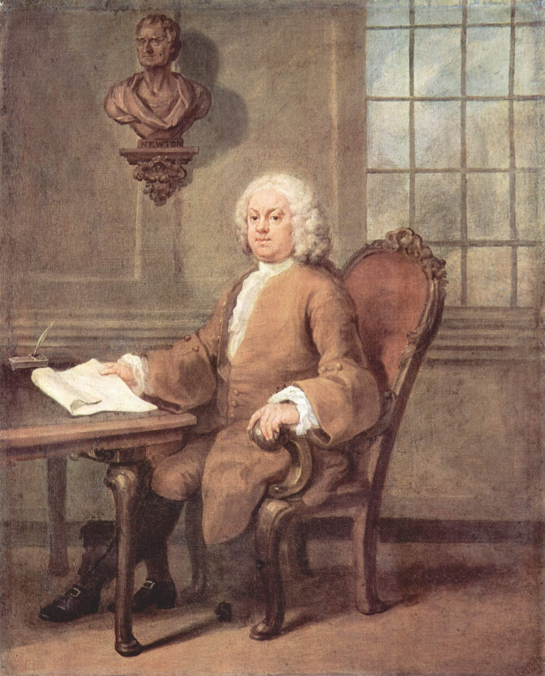 Portrait of Dr. Benjamin Hoadly by William Hogarth — hand-painted portrait oil painting reproduction on canvas