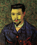Portrait of Dr. Felix Rey by Vincent van Gogh — male oil painting wall art, Post Impressionism