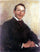 Portrait of Dr. Max Linde in bedroom