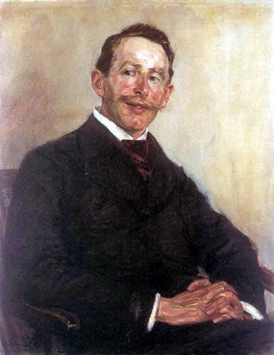Portrait of Dr. Max Linde in study