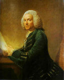 Portrait of Dr.William Hunter by Allan Ramsay — male oil painting wall art, Rococo