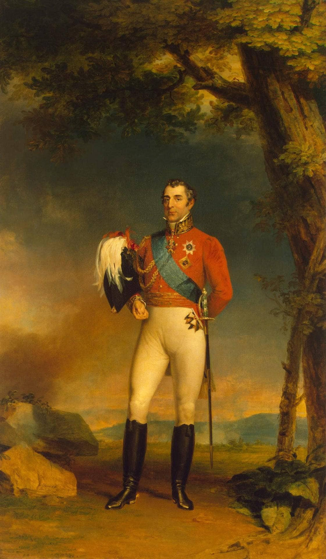 Portrait of Duke of Wellington by George Dawe — hand-painted portrait oil painting reproduction on canvas