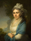 Portrait of E. I. Nekludova by Vladimir Borovikovsky — male oil painting wall art, Rococo