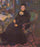 Portrait of E.Kustodieva, Artist's Mother in home office