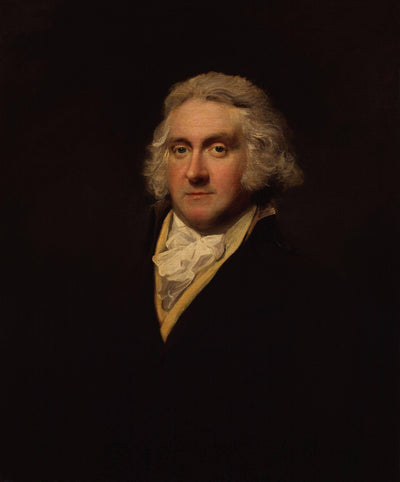 Portrait of Edmund Lodge in bedroom