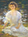 Portrait of Elanor Hyde Phillips in living room