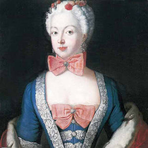 Portrait of Elisabeth Christine von Braunschweig Bevern, Prussian queen - Antoine Pesne