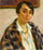 Portrait of Elizabeth van Rysselberghe in living room