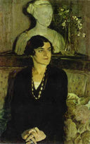 Portrait of Elizaveta Tal by Mikhail Nesterov — hand-painted portrait oil painting reproduction on canvas