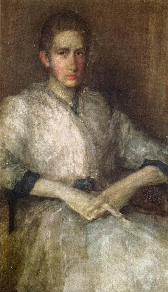 Portrait of Ellen Sturgis Hooper by James McNeill Whistler — hand-painted portrait oil painting reproduction on canvas