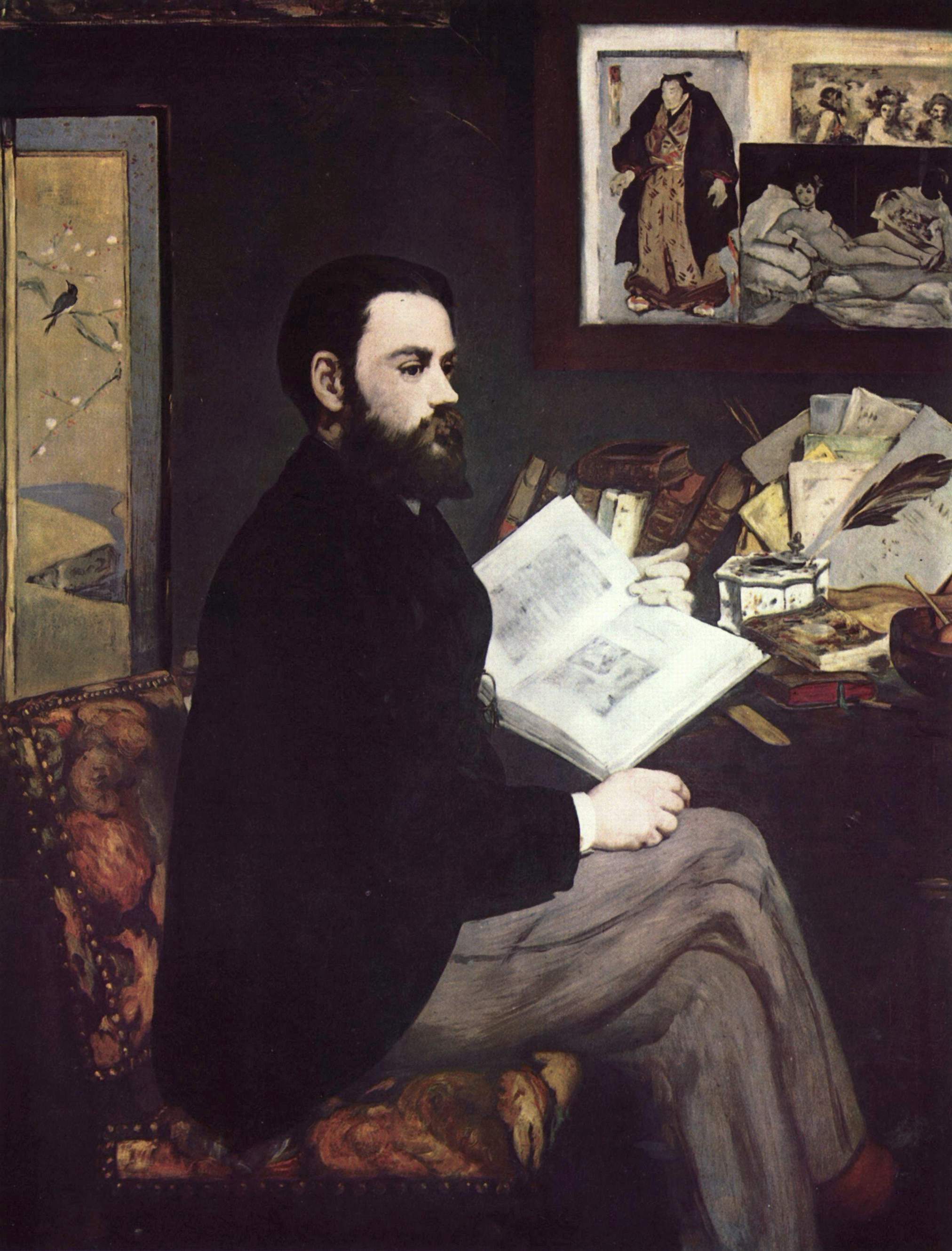 Portrait of Emile Zola - Edouard Manet