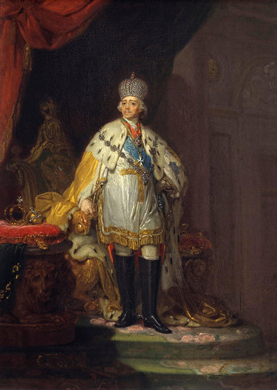 Portrait of Emperor Paul I in hallway