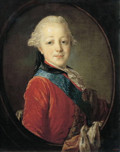 Portrait of Emperor Paul I as a Child by Fyodor Rokotov — oil painting reproduction