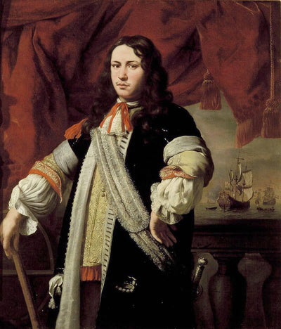 Portrait of Engel De Ruyter in modern living room