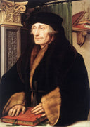 Portrait of Erasmus of Rotterdam by Hans Holbein the Younger — hand-painted portrait oil painting reproduction on canvas