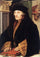 Portrait of Erasmus of Rotterdam in entryway
