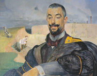 Portrait of Erazm Baracz by Jacek Malczewski — hand-painted portrait oil painting reproduction on canvas