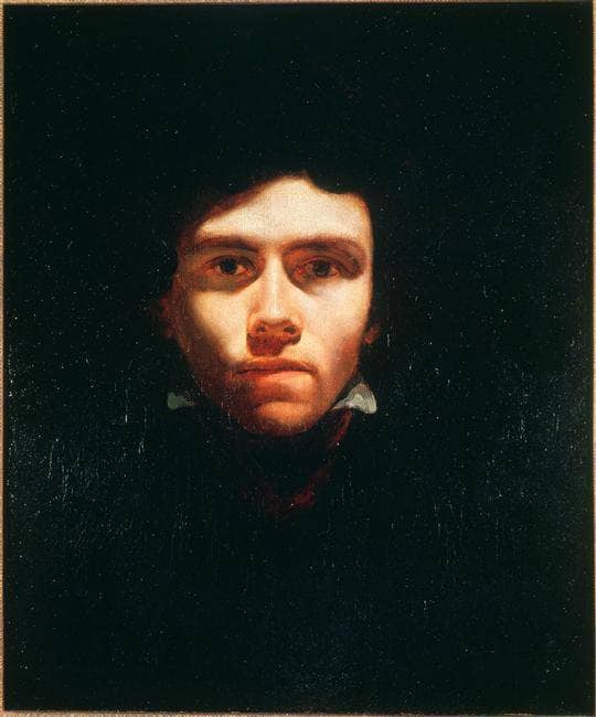 Portrait of Eugene Delacroix by Théodore Géricault — hand-painted portrait oil painting reproduction on canvas