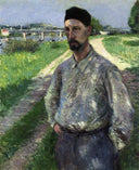 Portrait of Eugene Lamy by Gustave Caillebotte — hand-painted portrait oil painting reproduction on canvas