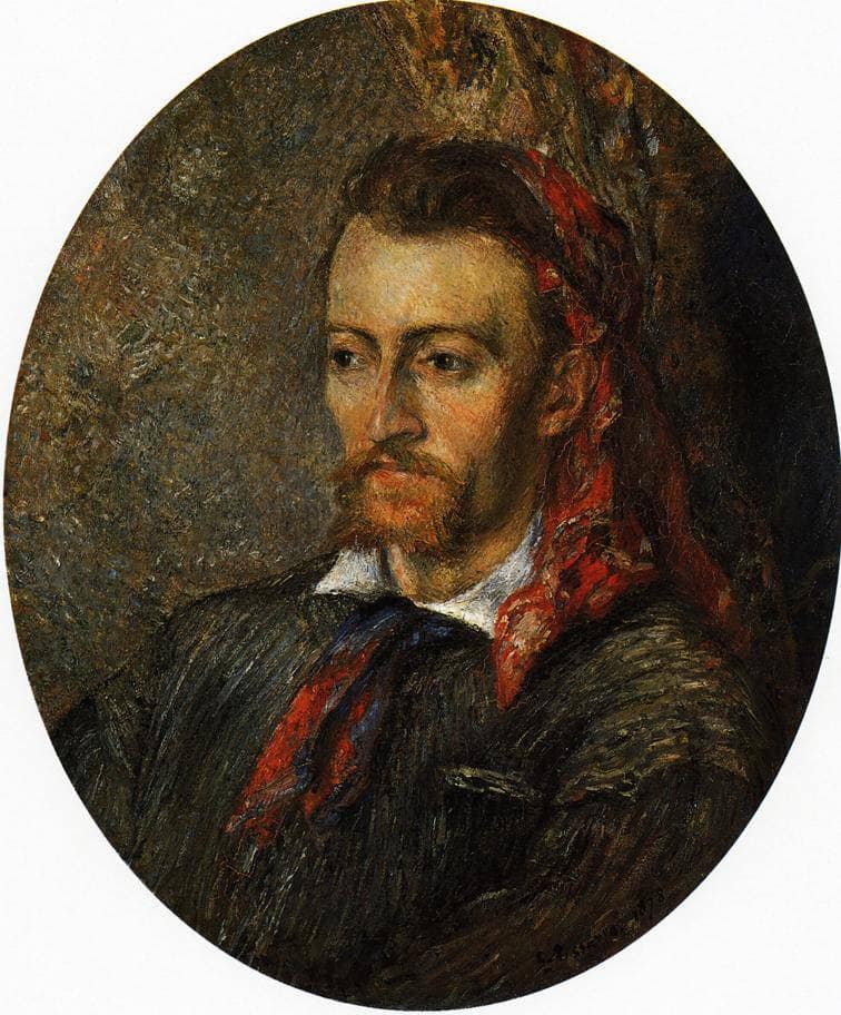 Portrait of Eugene Murer by Camille Pissarro — hand-painted portrait oil painting reproduction on canvas