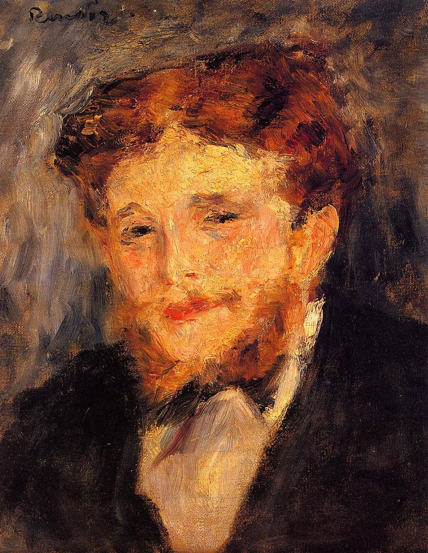 Portrait of Eugene Pierre Lestringuez by Pierre-Auguste Renoir — hand-painted portrait oil painting reproduction on canvas