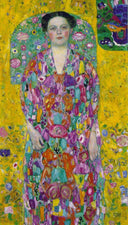 Portrait Of Eugenia Primavesi by Gustav Klimt — hand-painted portrait oil painting reproduction on canvas