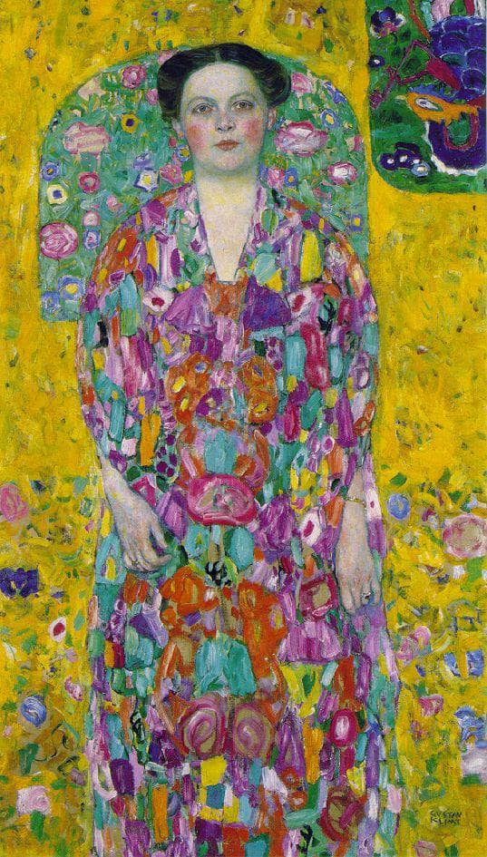 Portrait Of Eugenia Primavesi by Gustav Klimt — hand-painted portrait oil painting reproduction on canvas