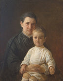 Portrait of Evdokiya Nikolaevna Kostycheva by Nikolai Ge — male oil painting wall art, Realism