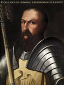 Portrait of Ezzelino da Romano by Cristofano dell'Altissimo — male oil painting wall art, Early Renaissance