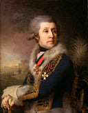 Portrait of F. A. Borovsky by Vladimir Borovikovsky — male oil painting wall art, Rococo